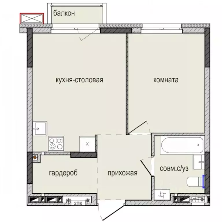 1-к кв. Удмуртия, Ижевск Культбаза жилрайон, 8-й мкр, Ежевика жилой ... - Фото 0