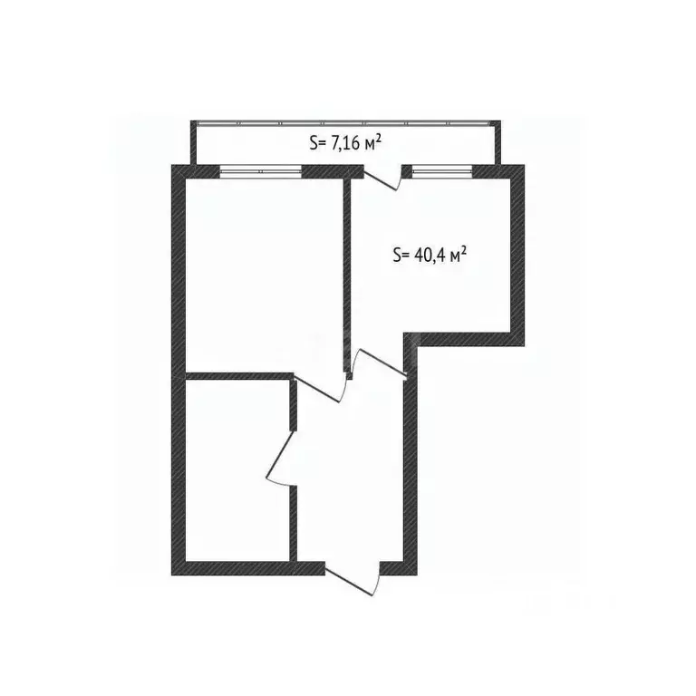 1-к кв. Брянская область, Брянск Почтовая ул., 156 (40.4 м) - Фото 2