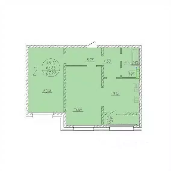 2-к кв. Сахалинская область, Анивский городской округ, с. Новотроицкое ... - Фото 1
