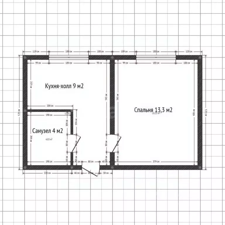 1-к кв. Адыгея, Майкоп ул. Юннатов, 7 (26.3 м) - Фото 2