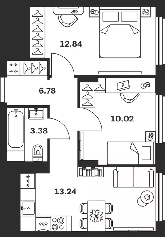 2-к кв. Тульская область, Тула ул. Самоварная, 21/1 (46.26 м) - Фото 1