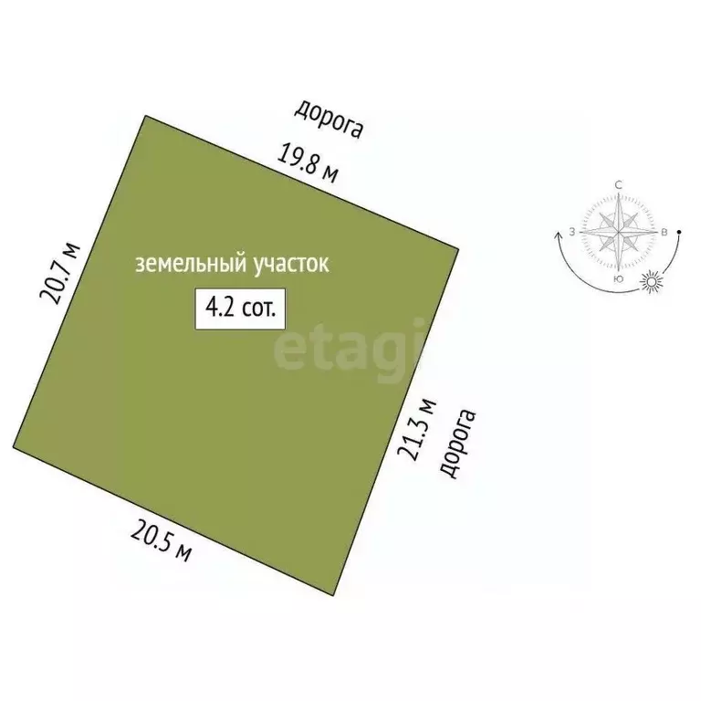 Участок в Тюменская область, Тюмень Домостроитель СНТ, ул. Хризантема ... - Фото 1