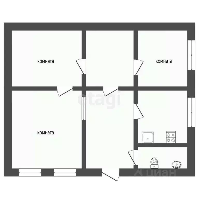 Дом в Тюменская область, Тюмень Колхозная ул. (68 м) - Фото 2