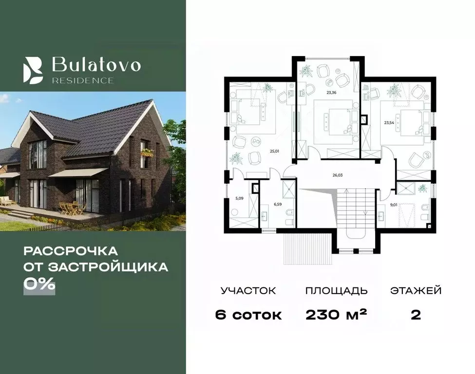 Коттедж в Московская область, Подольск городской округ, д. Булатово, ... - Фото 1
