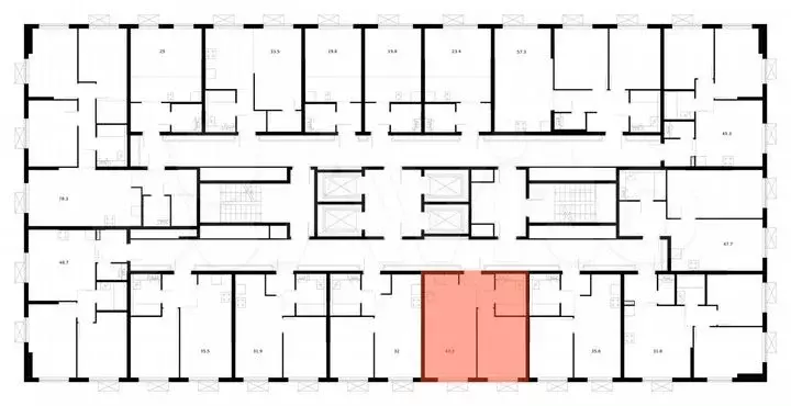 1-к. квартира, 35,6м, 2/25эт. - Фото 1