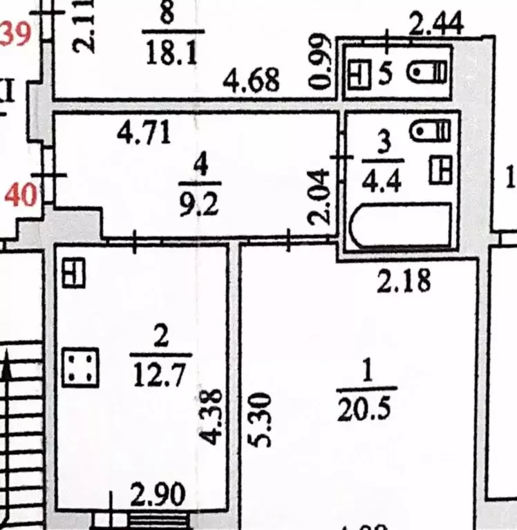 1-к кв. Ямало-Ненецкий АО, Салехард Арктическая ул., 10 (46.8 м) - Фото 2