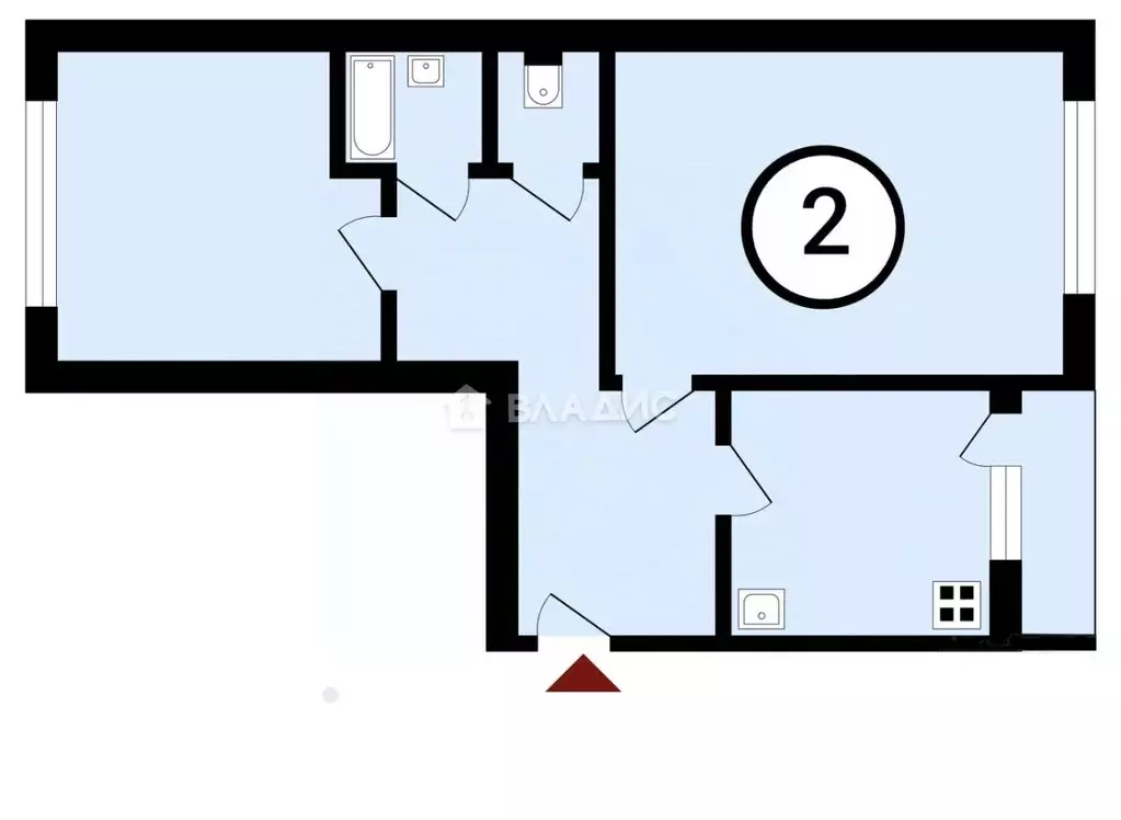 2-к кв. Владимирская область, Владимир Юбилейная ул., 28 (52.6 м) - Фото 1