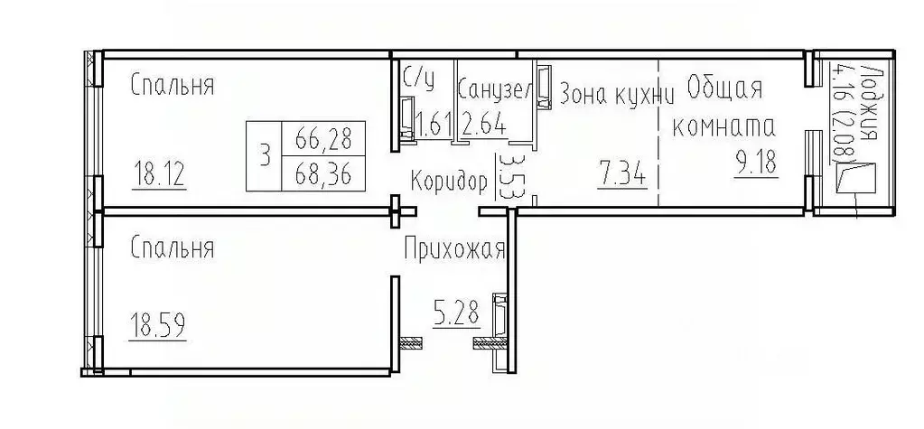 2-к кв. Новосибирская область, Новосибирский район, Мичуринский ... - Фото 0