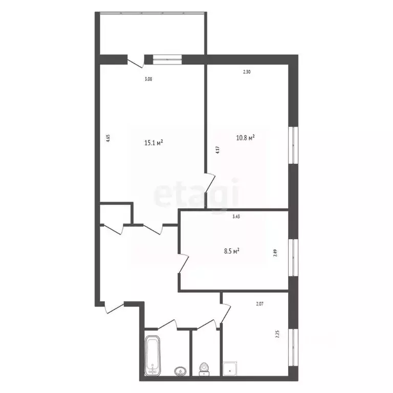 3-к кв. Красноярский край, Красноярск городской округ, Березовка ... - Фото 1