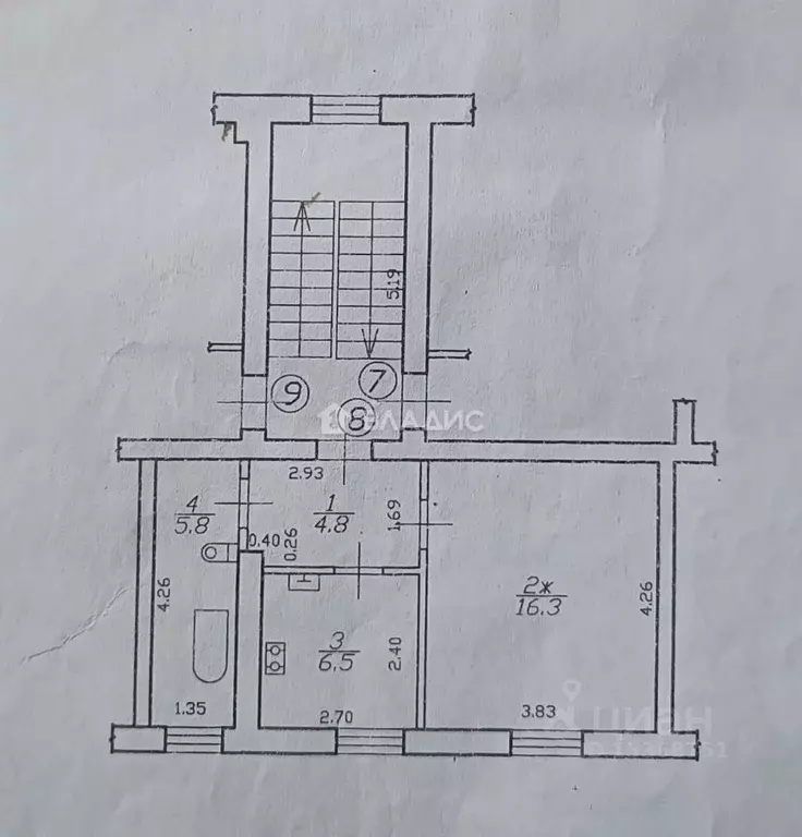1-к кв. Калининградская область, Балтийск Киркенесская ул., 19 (33.4 ... - Фото 2