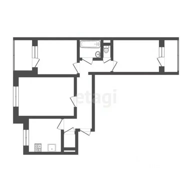 3-к кв. Мордовия, Саранск ул. Веселовского, 59 (61.0 м) - Фото 1