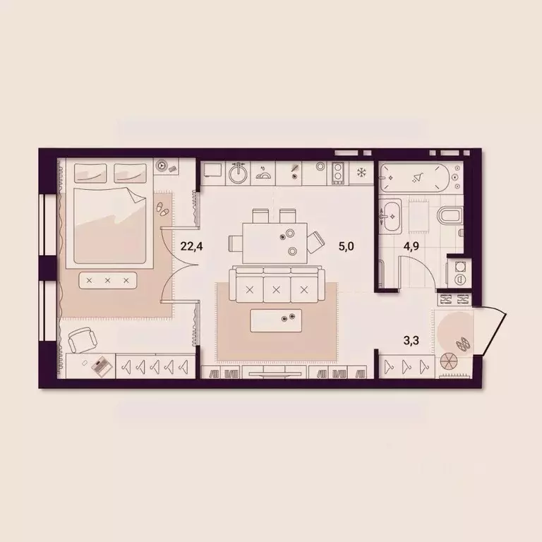 1-к кв. Приморский край, Артем ул. Куйбышева, 11А (35.76 м) - Фото 1