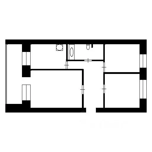 3-к кв. Курганская область, Курган ул. 7-я Больничная, 38 (59.3 м) - Фото 1