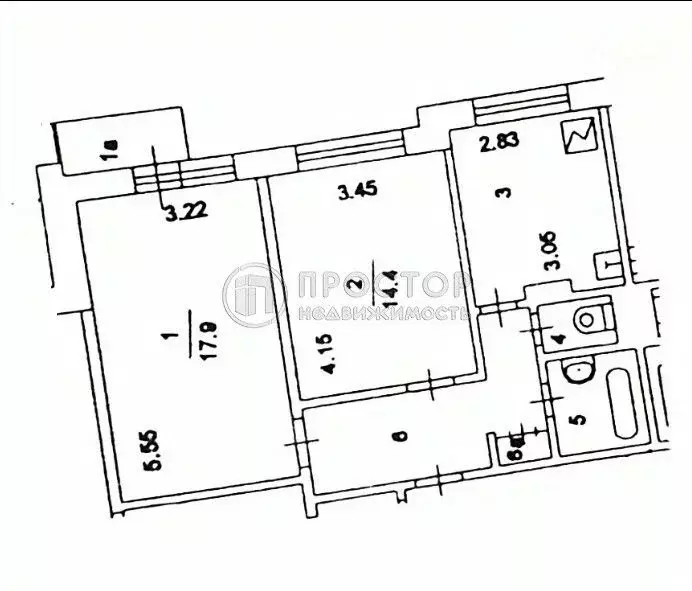 2-к кв. Москва Ленинский просп., 123К1 (54.2 м) - Фото 2