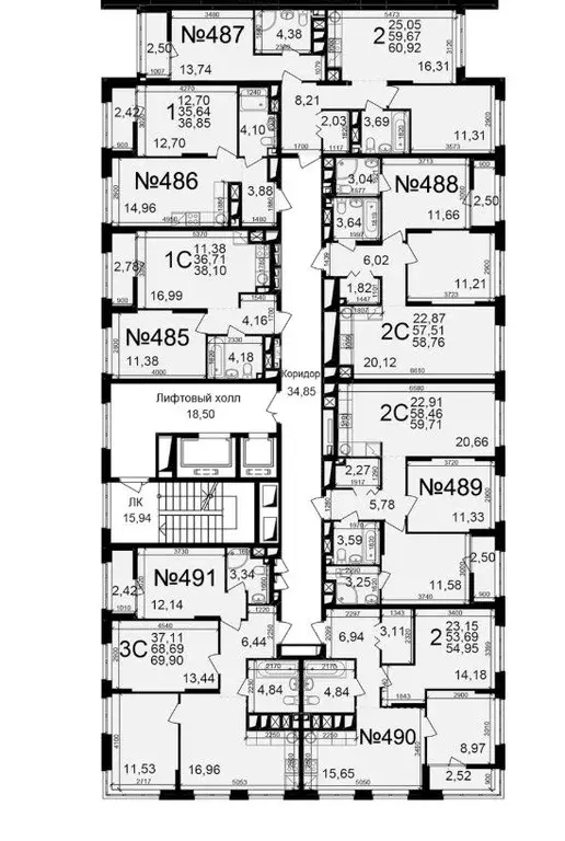 2-к кв. Рязанская область, Рязань ул. Чкалова (59.67 м) - Фото 2