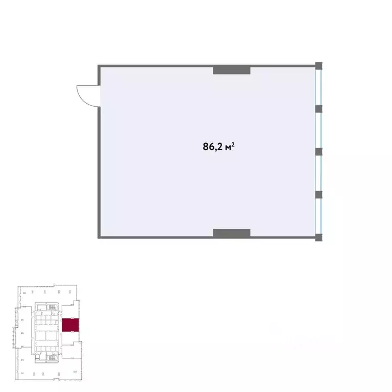 Офис в Москва Кинематографический кв-л,  (86 м) - Фото 2