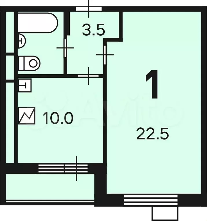 Аукцион: 1-к. квартира, 40,2 м, 24/24 эт. - Фото 0