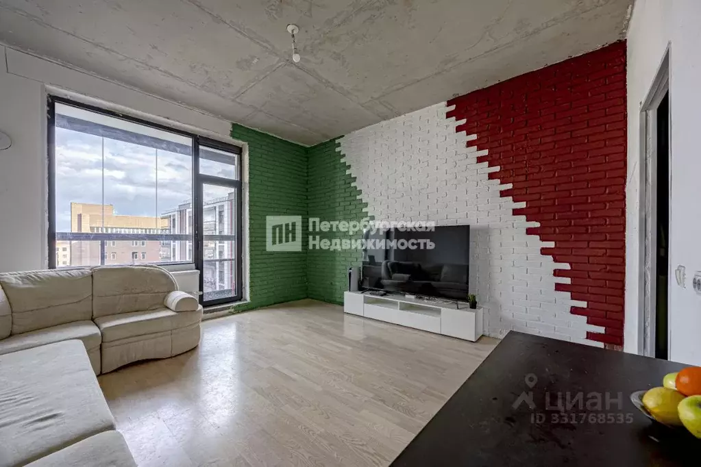 Студия Санкт-Петербург ул. Александра Матросова, 1 (27.9 м) - Фото 1