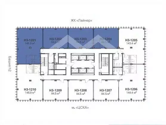 Помещение свободного назначения в Москва Ходынский бул., 6с2 (149 м) - Фото 2