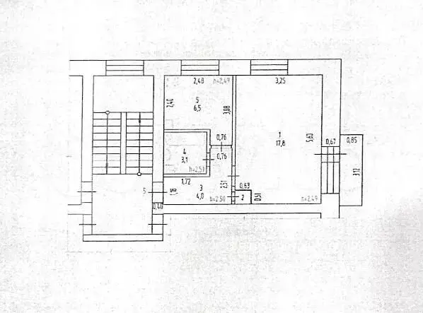 1-к. квартира, 31,8 м, 2/5 эт. - Фото 0