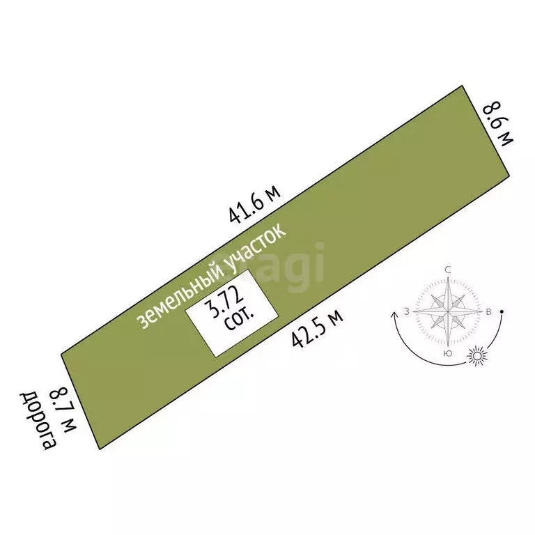 Участок в Орджоникидзе, садоводческое товарищество Труд-1, Дорожная ... - Фото 1