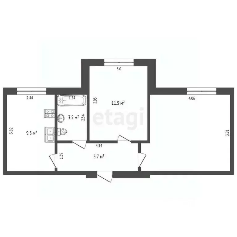 2-к кв. Вологодская область, Вологда Прилуки мкр, ул. Строителей, 4Б ... - Фото 2