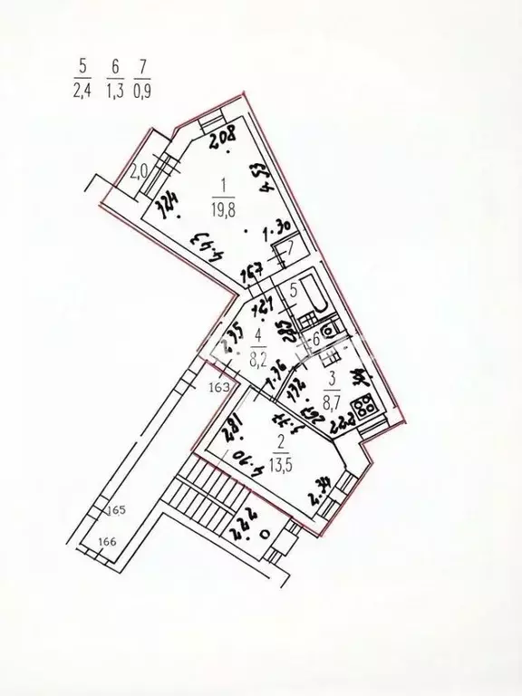 2-к кв. Санкт-Петербург Взлетная ул., 13 (55.0 м) - Фото 2