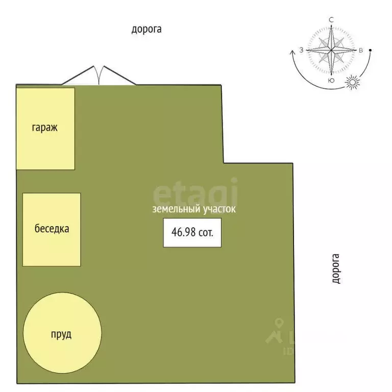 Участок в Ярославская область, Пошехонский муниципальный округ, с. ... - Фото 2