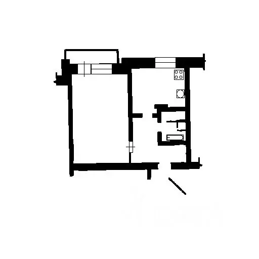 1-к кв. Московская область, Реутов Южная ул., 15 (40.0 м) - Фото 1