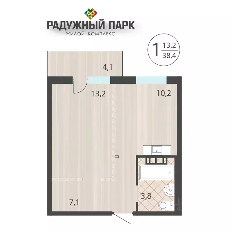 1-к кв. Иркутская область, Иркутск ул. Костычева (38.4 м) - Фото 0