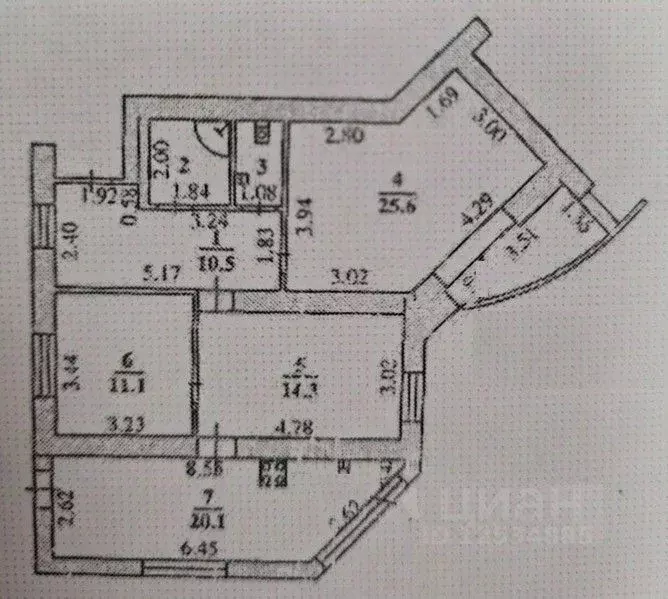 3-к кв. Липецкая область, Липецк ул. А.Г. Стаханова, 52 (87.5 м) - Фото 2