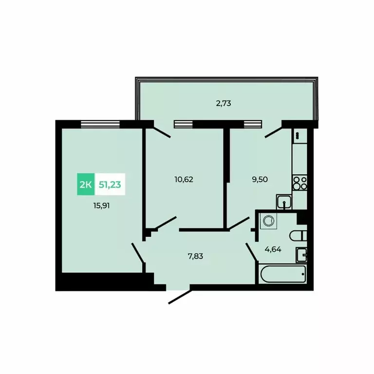 2-к кв. Ростовская область, Аксайский район, Щепкинское с/пос, пос. ... - Фото 1