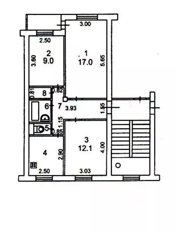 3-к кв. Иркутская область, Иркутск ул. Баумана, 211 (58.8 м) - Фото 1