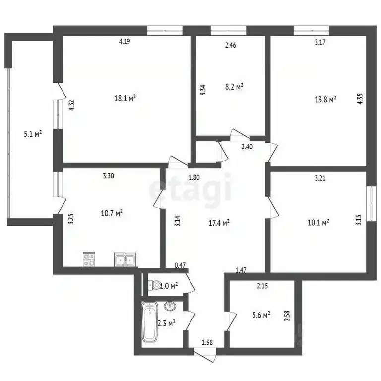 4-к кв. Крым, Сакский район, с. Ромашкино ул. Интернациональная, 51Б ... - Фото 1