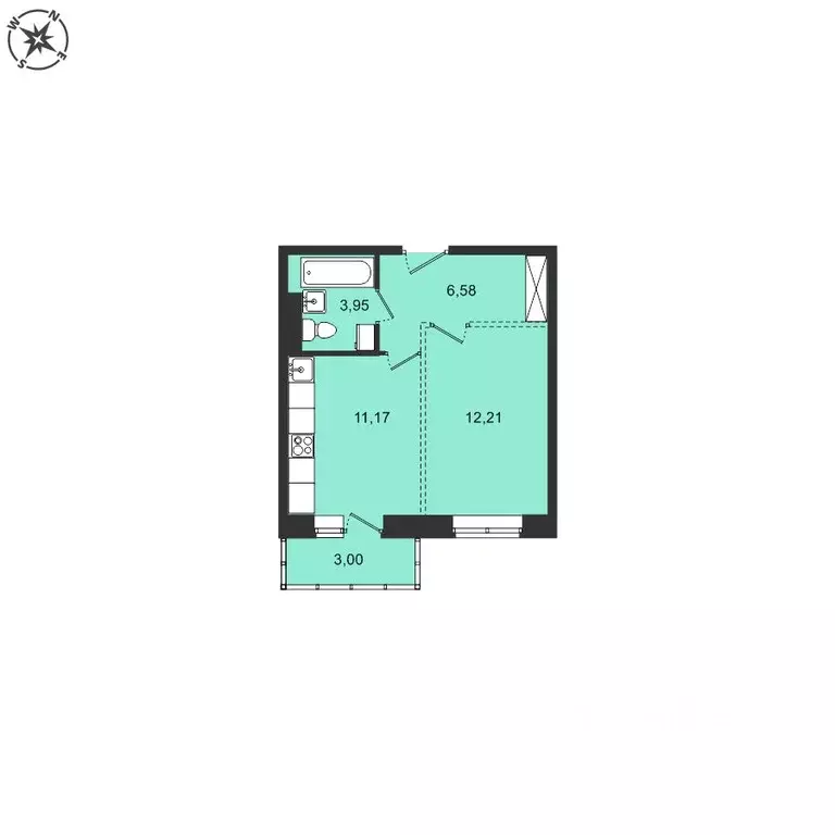 1-к кв. Иркутская область, Иркутский муниципальный округ, с. Мамоны ... - Фото 1