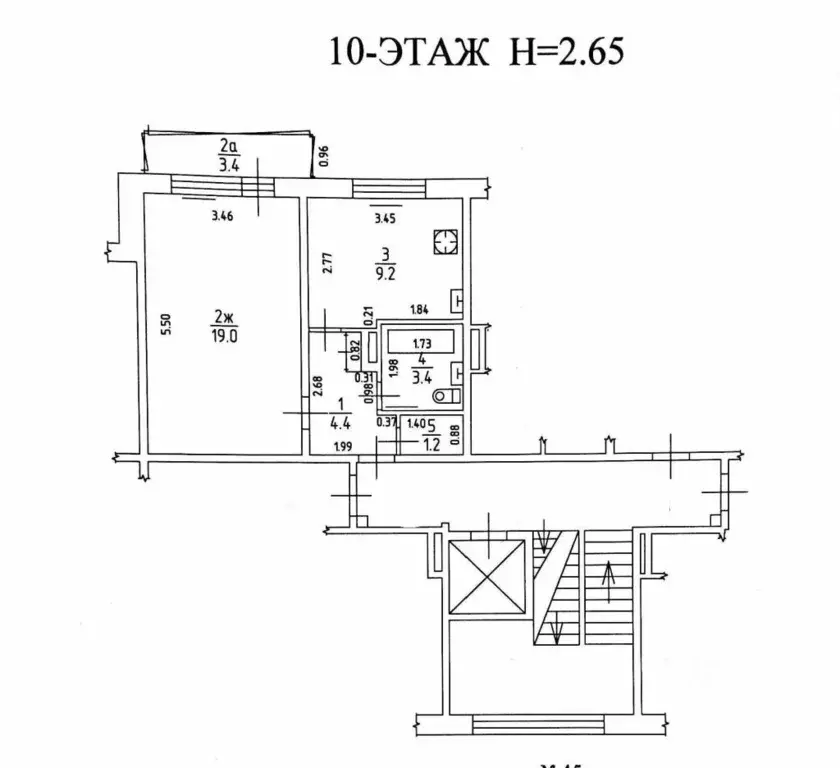 1-к кв. Калининградская область, Калининград ул. Ульяны Громовой, 43 ... - Фото 2
