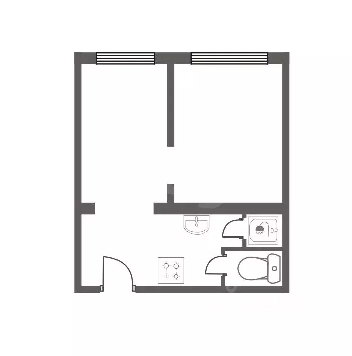 1-к кв. Иркутская область, Усть-Илимск ул. Карла Маркса, 23 (34.6 м) - Фото 2