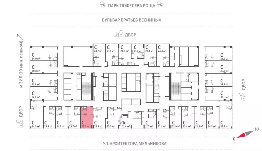 Помещение свободного назначения в Москва Зиларт жилой комплекс, ... - Фото 2