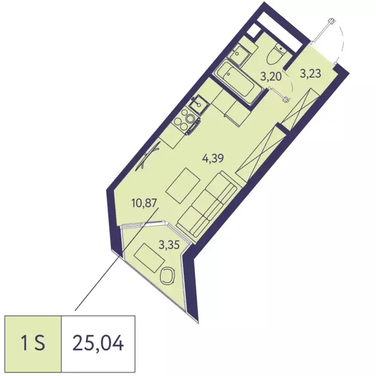 Студия Крым, Ялта муниципальный округ, Виноградное пгт Новая Ливадия ... - Фото 1