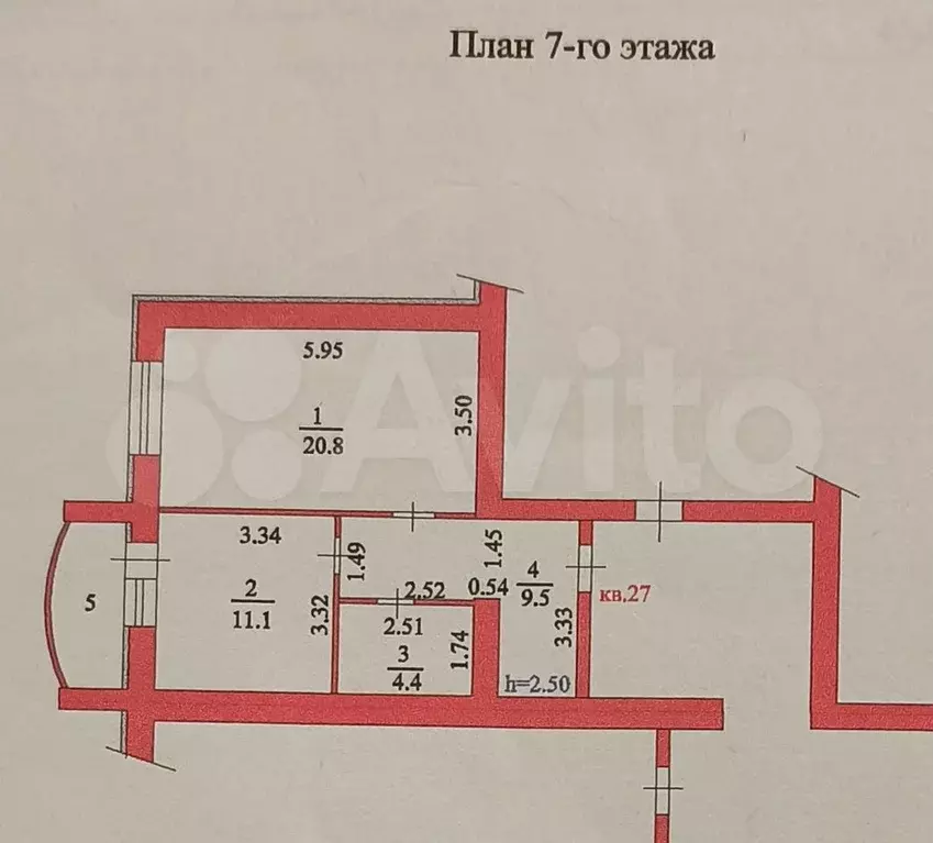 1-к. квартира, 45 м, 7/15 эт. - Фото 0