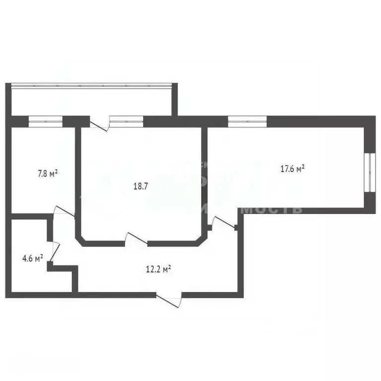 2-к кв. Кемеровская область, Кемерово ул. Юрия Двужильного, 10 (61.9 ... - Фото 1