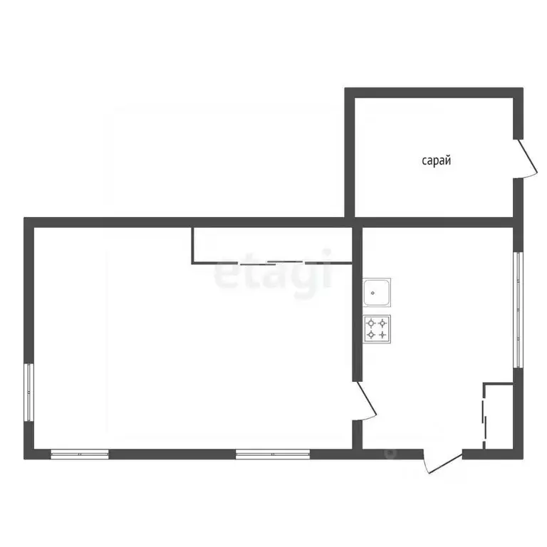 Дом в Красноярский край, Емельяновский муниципальный округ, д. Гладкое ... - Фото 2