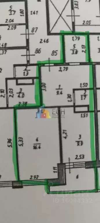 1-к кв. Тульская область, Тула просп. Ленина, 124А (41.2 м) - Фото 2