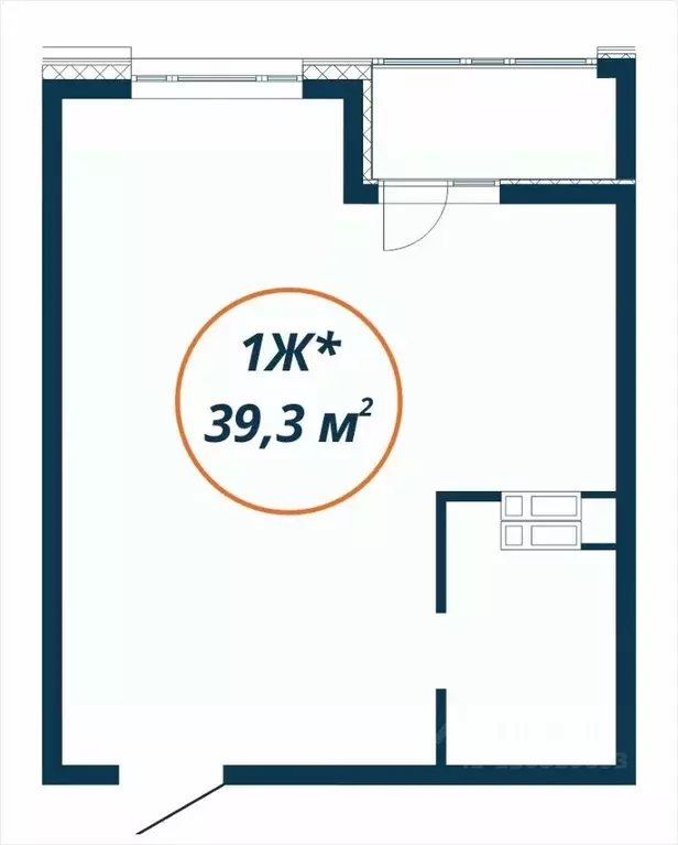 Студия Приморский край, Находка  (39.3 м) - Фото 1