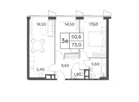 3-к кв. Москва просп. Генерала Дорохова, 49вл1 (73.0 м) - Фото 2