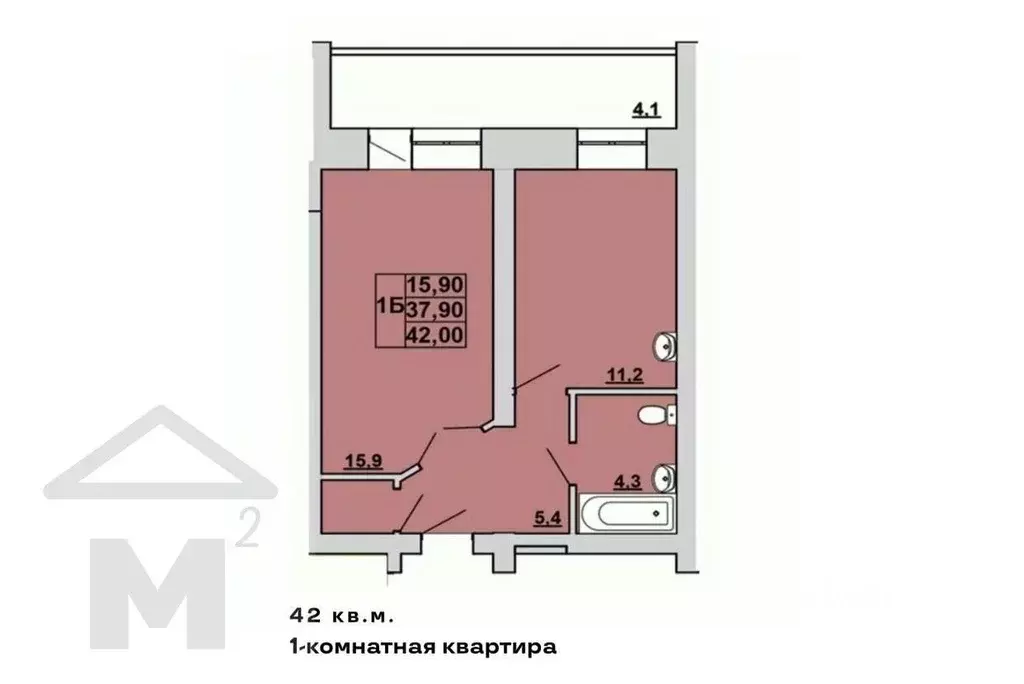1-к кв. Хакасия, Абакан ул. Кирова, 185к3 (41.1 м) - Фото 1