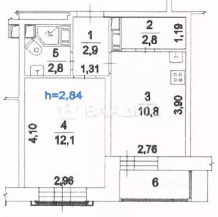 Квартира, 1 комната, 33 м - Фото 1