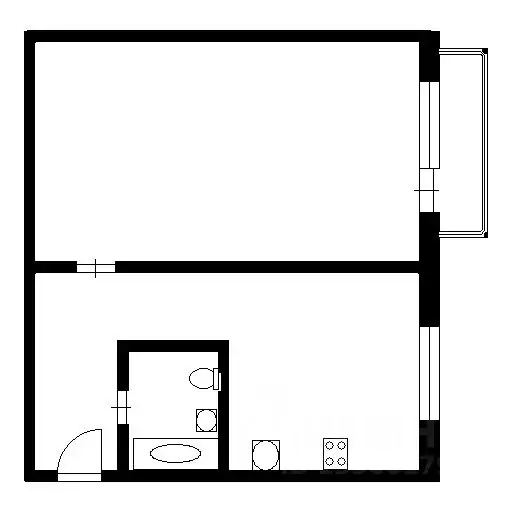 1-к кв. Воронежская область, Воронеж Путиловская ул., 17 (30.0 м) - Фото 2