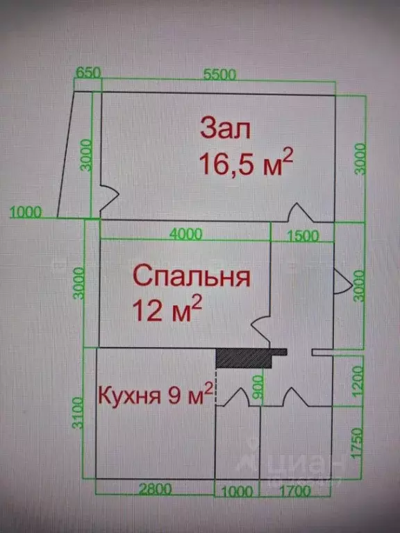 2-к кв. Татарстан, Казань Чистопольская ул., 61 (50.4 м) - Фото 2