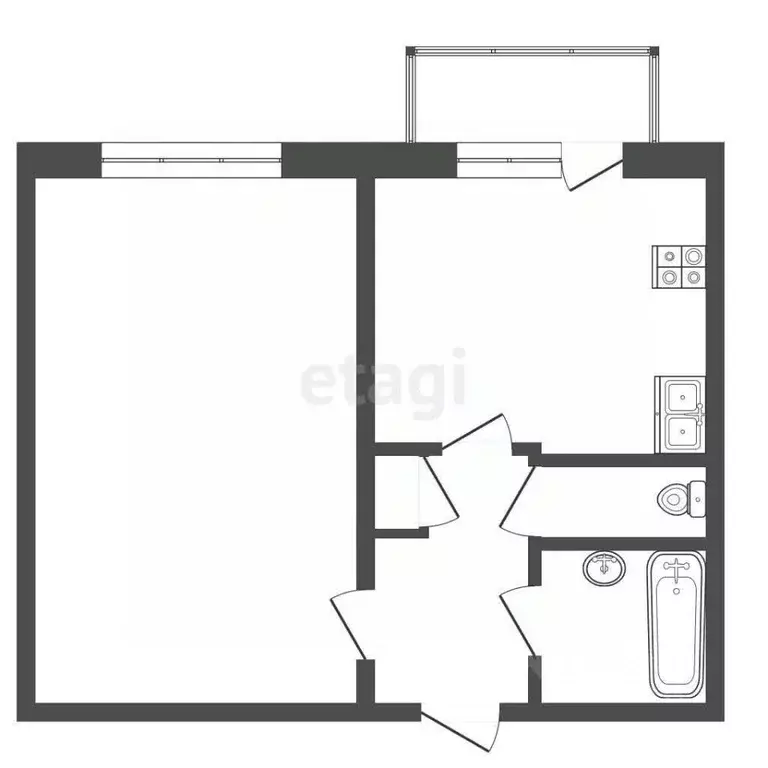 1-к кв. Москва ул. Борисовские Пруды, 16К6 (38.2 м) - Фото 1